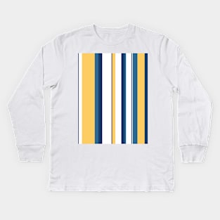 Vintage Stripes Kids Long Sleeve T-Shirt